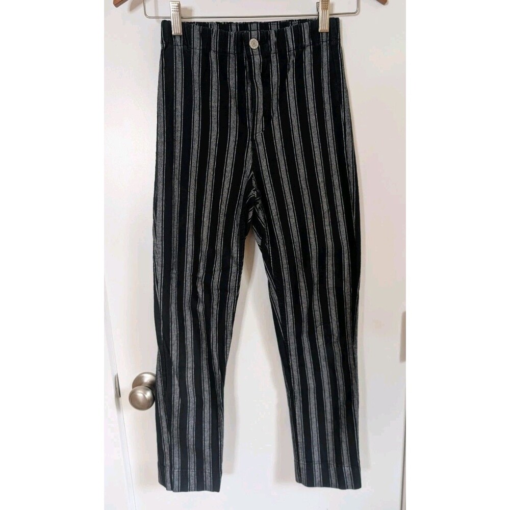 Brandy Melville Tilden High Rise Striped Trouser Pants S Whimsigoth Preppy Y2K